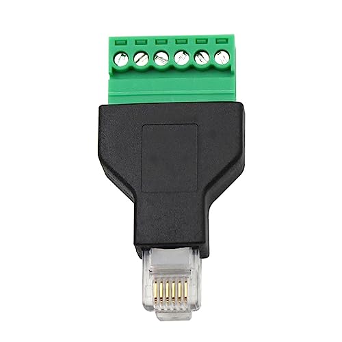 Cz. wtyczka RJ11 na 6 pinów zacisk śrubowy blok bloku adapter do telefonu Cat3 2 - Zdjęcie 7 z 15