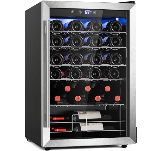 Image of Antarctic Star Beverage Refrigerator, 4.5 Cu.Ft Freestanding Mini fridge with Adjustable Temperature (32F-61F), Wine Fridge for Home, Bar and Office, Black