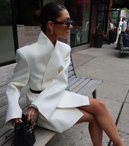 Women's Casual Suit Jacket Work Office Events Blazer Dress with Pockets2