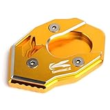 Peso dell'articolo: 0.15kg 5 Colori Laterale Cavalletto Moto Stand di Estensione ingranditore Piastra/Misura for Kawasaki Z650 Z900 Z1000 Z1000SX ER-6N ZX6R ZX10R ZX16R (Color : Gold)