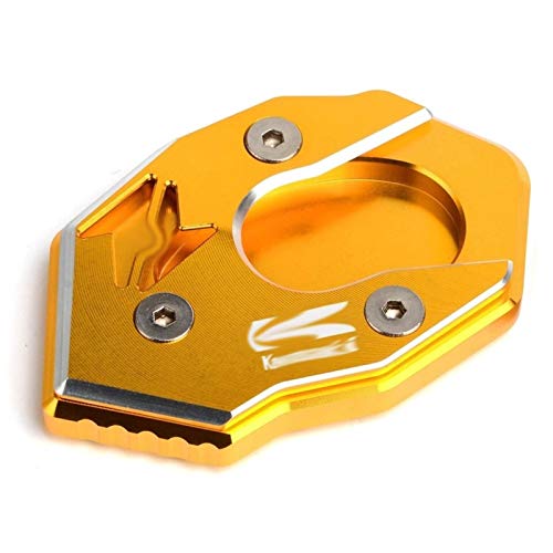 Peso dell'articolo: 0.15kg 5 Colori Laterale Cavalletto Moto Stand di Estensione ingranditore Piastra/Misura for Kawasaki Z650 Z900 Z1000 Z1000SX ER-6N ZX6R ZX10R ZX16R (Color : Gold)