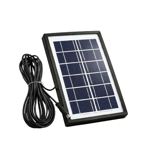 Electronic Crops Solar Panel, Waterproof, with 3M Cable and DC 5.5x2.1mm Plug, for CCTV Camera, LED Light, Garden Security Systems, DIY Projects, Outdoor-image-4