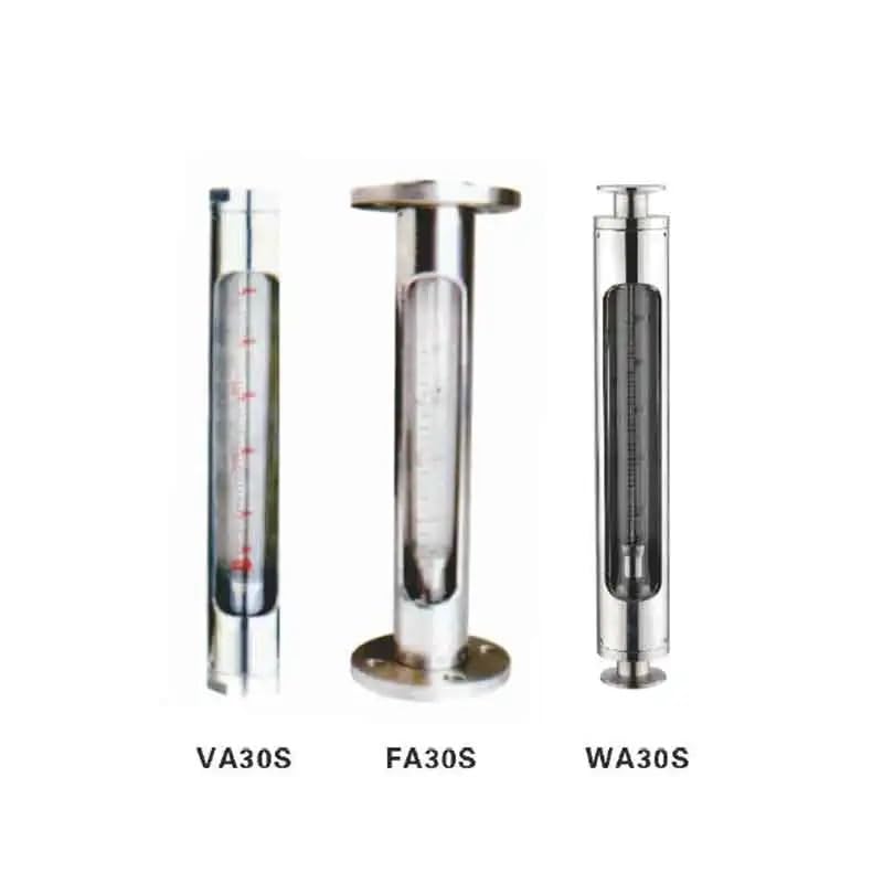 NURII Glass Rotameter, Liquid, LZB-WA 30S-15 Stainless Steel 51 Tri-Clamp Connection, DN : 15(16-160LPH -Liquid)