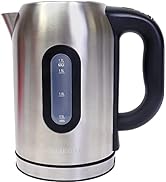 Kenmore Digital Cordless Electric Kettle 1.7L, Stainless Steel Teakettle with Adjustable Temperat...