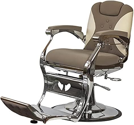 Sillón Barbero GISLI Combinado marrón/beige (NEOBEAUTY BCN)
