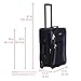 Rockland Fashion Softside Upright Luggage Set, Black/Gray, 2-Piece (14/19)