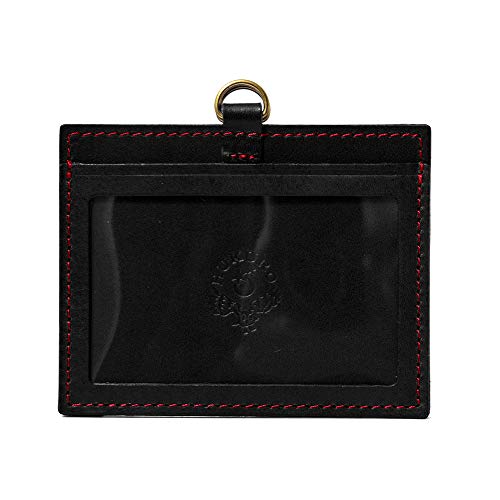 IDケース ジョッター付き カードホルダー 革 栃木レザー 日本製 ブラック