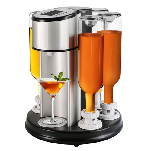 Automatic Cocktail Maker – No Capsules Needed, 170+ Built-in Recipes, Voice & Touch...