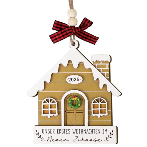 Weihnachtsbaumschmuck Holz Unser erstes Weihnachten im neuen Zuhause...