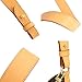 KIYOMIL Genuine Vachetta Leather Shoulder Bag Strap Replacement for Graceful Handbag(BEESWAX-Length:25.6in)