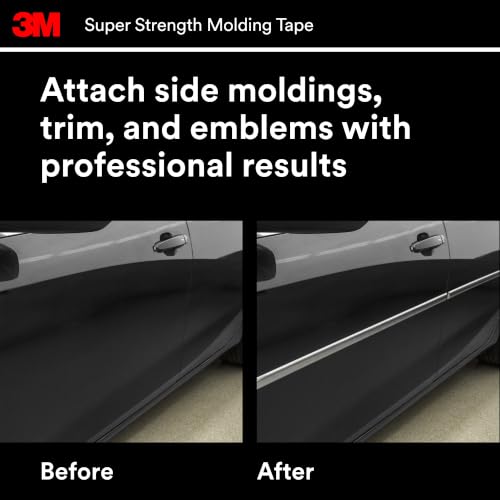 Image of 3M Super Strength Molding Tape 3614, 1 /2 in x 15 ft, 4 Rolls