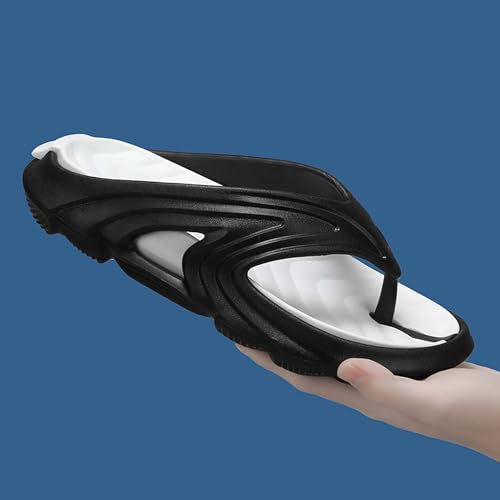 Summer couple's thick bottom EVA flip flops with a poop like feel, beach shoes, slippers4