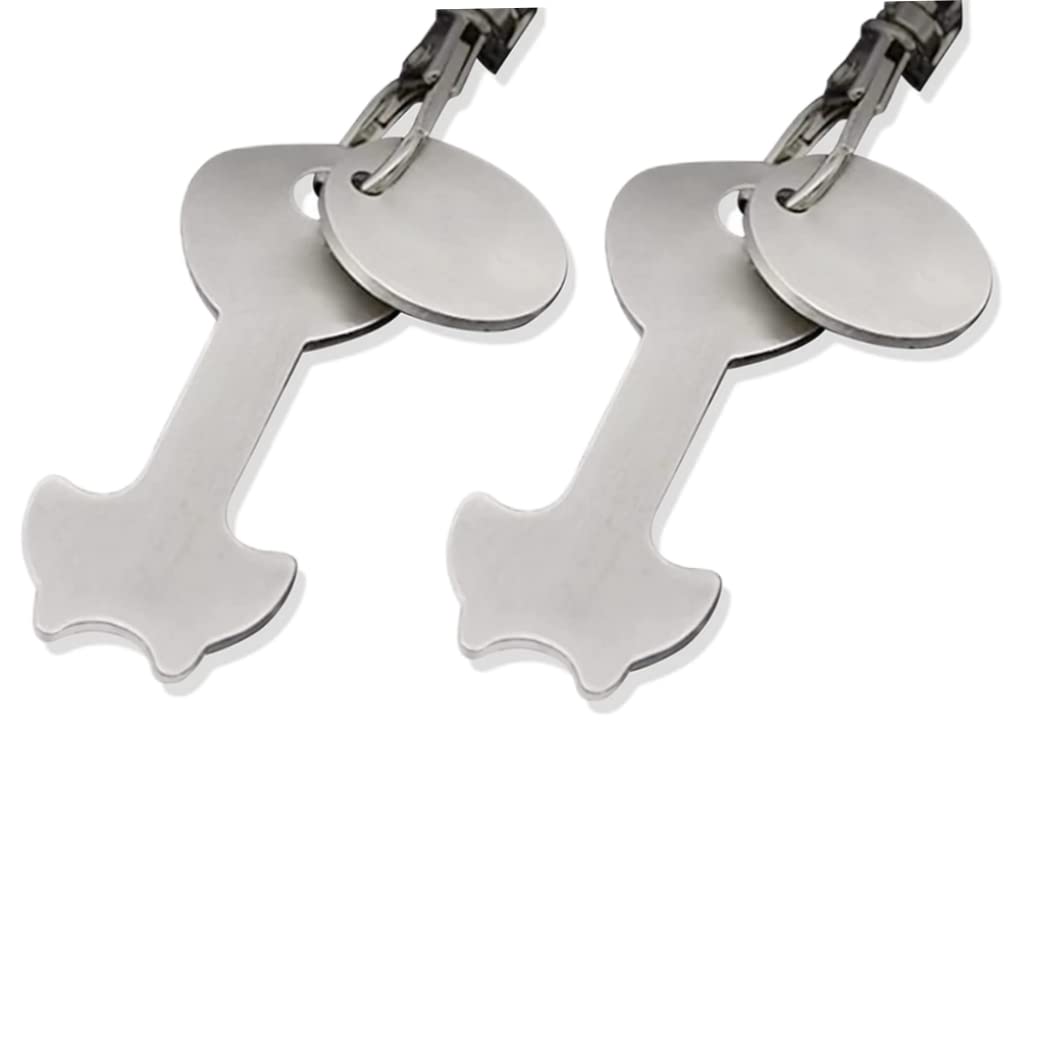 StaZamor 2PCS Stainless Steel Shopping Trolley Releaser Token Key, Removable Chip Keyring for Trolley, No Sticking in Lock, Easy Coin Release