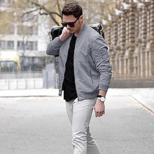 Image of MIA FASHION Winter Jacket For Men Puffer Jacket, Lightweight Transition Jacket Nylon Quilted standard length Puffer Jacket Full Sleeve Monsoon Jackets For Men