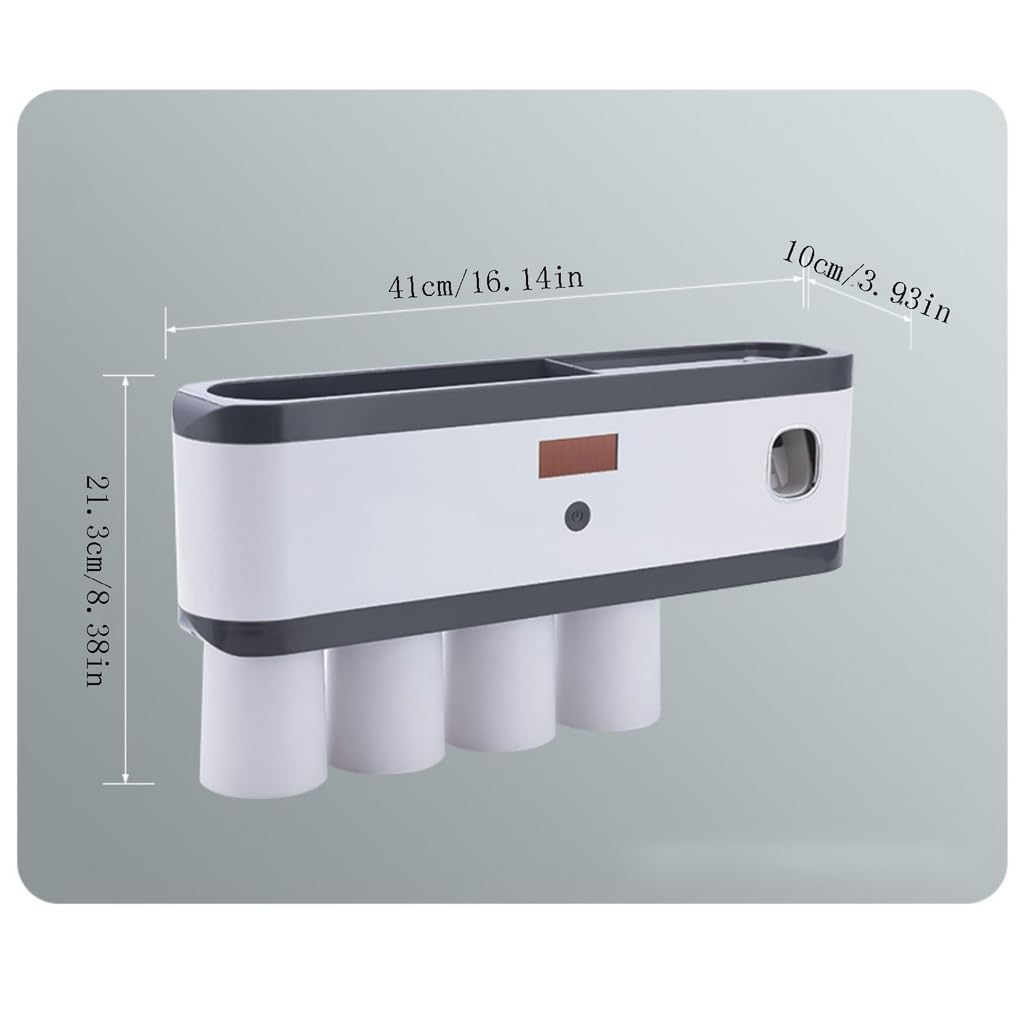 Estante para Cepillos de Dientes Dentifricio Portaspazzolino Assorbimento Magnetico Porta spazzolini da Parete ad Alto Valore for spazzolatura