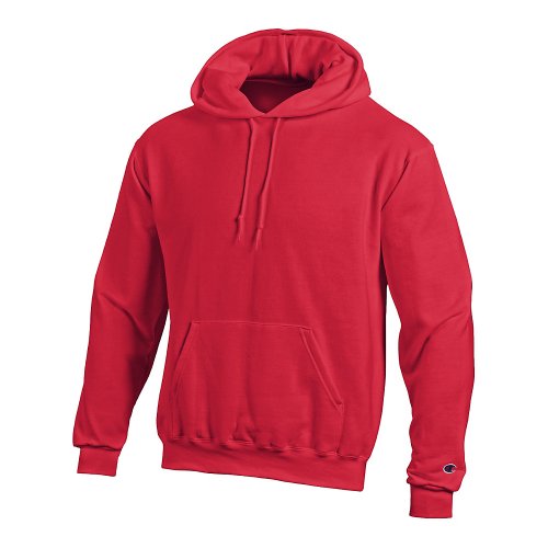 Champion Double Dry Action Fleece Pullover Hood, Scarlet, L