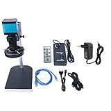 【INTERFAZ RICA】 Esta cámara de microscopio industrial HD está equipada con dos interfaces de salida de video, que son USB2.0 y HDMI.