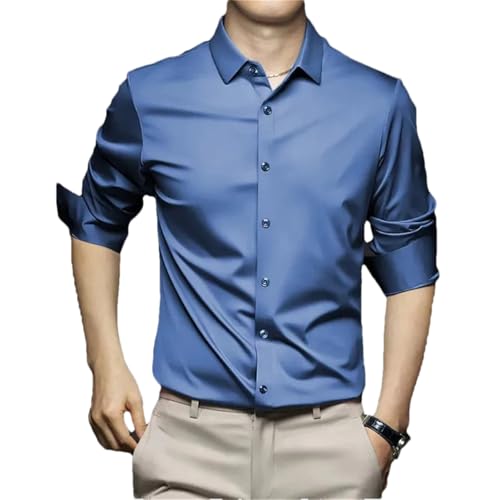 Chemise habillée à manches longues homme chemise décontractée XL 122 cm