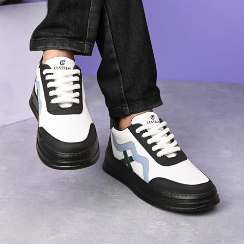 Image of Centrino Gym Casual Sneakers for Man | Shoes for Men Stylish | Lightweight Lace-Up Canvas Walking Shoes | Cushioned Insole | Breathable Comfortable | Anti-Skid Sole | Mens Sports Sneaker Shoes Daily (9537)