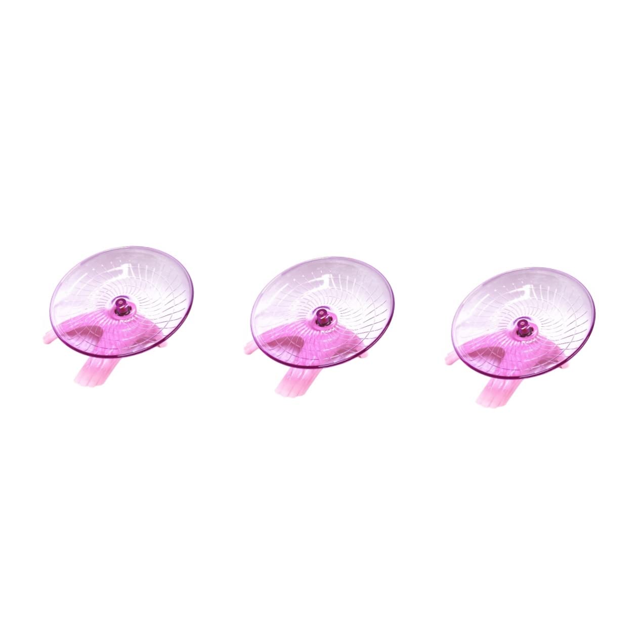 SUPVOX 3 Piezas Rueda de Ejercicio Rueda de hámster de 12 Pulgadas Juguetes para Mascotas muñecos Chinchilla Juguetes Disco sin ejecución Juguete de Ejercicio para Mascotas Ardilla OVNI