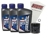 Cyclemax Full Synthetic Oil Change Kit compatible with 2001-2012 Suzuki SV650/SV650S