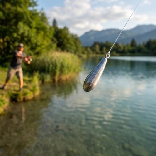 Plombs de pêche goutte d'eau pour poisson-chat et bar en eau douce - 7