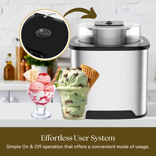 Eismaschine – 2 Qt Soft-Serve-Eismaschine für Kinder mit Eisportionierer – Verwendung als Gelato-Maschine, Sorbet-Maschine und gefrorene Joghurt-Maschine – Eismaschinen und Eismaschinen für Zuhause – Bild 7