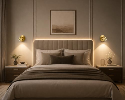 Image of FILLISKA LED Surface /Spot Light, Shockproof Alluminium Body & Antiglare Diffuser,Warmwhite Light (Vintage Gold-705)