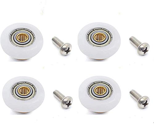 4PCS/Pack Glass Sliding Door Pulleys,For the Bathroom Pan Shower Door Rollers/Runners/Wheels,Strong...