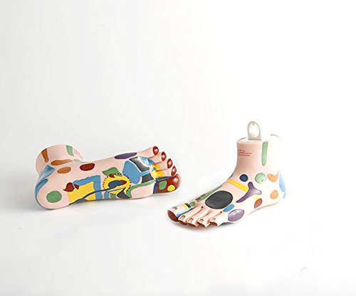 Reflexology Foot for Education Training Practicing by Charlene® (Light Pre-Marked)