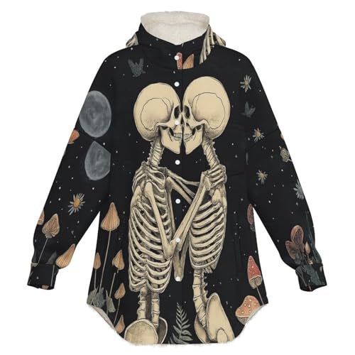 Manteaux polaire femme style punk céleste veste noire à capuche