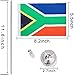 WXTWK 2 Pack South Africa Flag South African Desk Flag Small Mini South African Table Flags With Stand Base,Home Office Festival Events Celebration Decorations