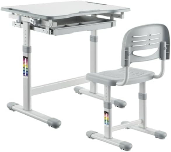 Çocuk Mobilyaları Digitus Ayarlanabilir Ergonomik Çoçuk Aktivite Masası (3-10 Yaş Gri Renk)