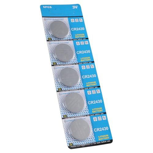 CARISSETT 5 pilas de botón de litio CR2430 de alta energía de 3 V para rendimiento en dispositivos