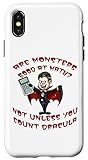 iPhone X/XS Funny Are Monsters Good at Math Count Dracula Math Teacher Case