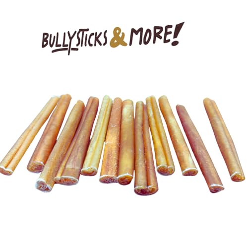 Image of BULLYSTICKS & MORE 6 Inch Beef Collagen Sticks for Dogs (16 Count) - Bones for Dogs - No Hide Sticks Beef Cheek Rolls