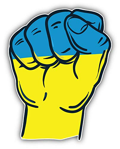 KW Vinyl Magnet Ukraine World Flag Fist Truck Car Magnet Bumper Sticker Magnetic 5