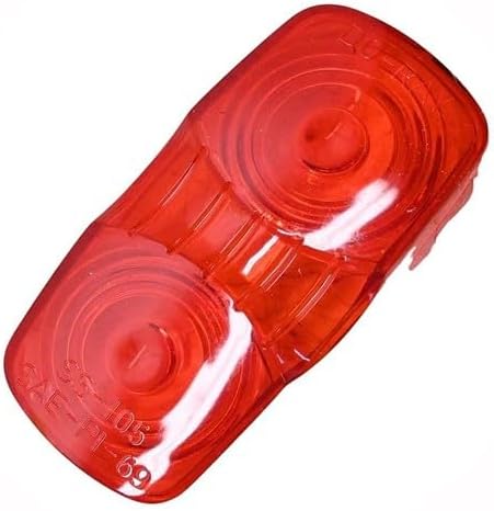 Replacement part made to fit Truck-Lite 9007-3 Red Marker Light Lens R2MotS25152