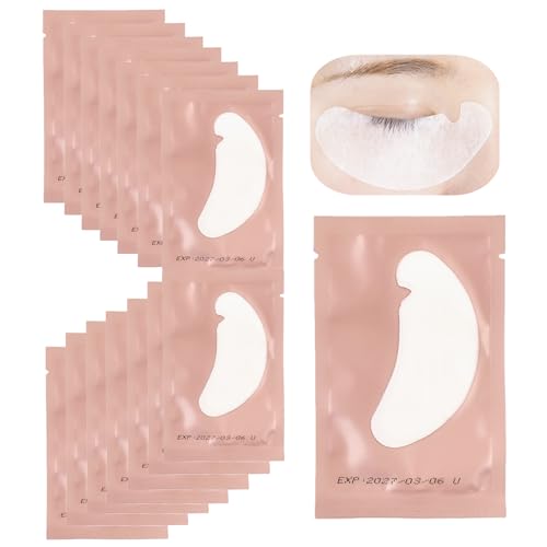 Eye Gel Pads for Eyelash Extensions 50 Pairs U-Shape Lint-Free Ultra-Thin Moisturising Under Eye Patches