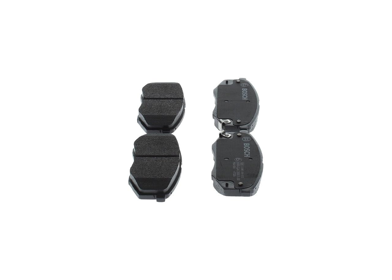 Bosch BP1687 - Pastiglie Freni Auto, Asse Anteriore - Qualità Bosch - Riduzione del Rumore e della Polvere - Certificazione ECE-R90 - Senza Rame - 1 Confezione da 4 Pastiglie
