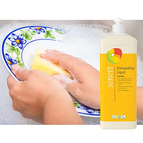 Image of Sonett Organic Dishwashing Liquid Calendula Certified Organically Grow 34oz (Pack of 6)