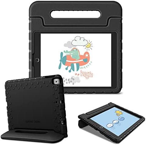 Fintie Kids Case for iPad 9th / 8th / 7th Generation (10.2 inch 2021/2020 / 2019 Model)- Shockproof Light Weight Handle Stand Case, Also Fit iPad Air 3 10.5" 2019 & iPad Pro 10.5" 2017 (Black)