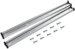 Inntek 2pcs T-Track Slot, Aluminum T-Slot, T-Track Miter Slot, T-Slot 30 * 12.8 * 400MM with 10 Screws Tools for Woodworking Router Table Saw 