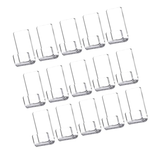 LIFKOME Vinyl Record Organizer Acrylic Wall Mount Rack 15pcs Record Display Holder for Cd Collection