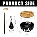JBESUHI Black Ceramic Bowl Set with Lid, Spoon & Chopsticks - Japanese Traditional Style Tableware, All-in-One Bowl for Soup, Rice, Noodles, Ramen