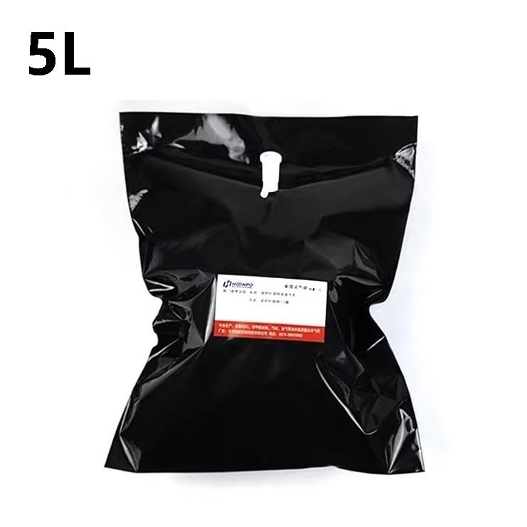 Lab 1L-10L Black Lightproof Gas Sampling Bag Non-Methane Hydrocarbon Test(5L 1PCS)