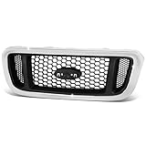 Auto Dynasty - FO1200453 Factory Style Front Bumper Grill Assembly Compatible with Ford Ranger 2004-2005, Chrome/Black