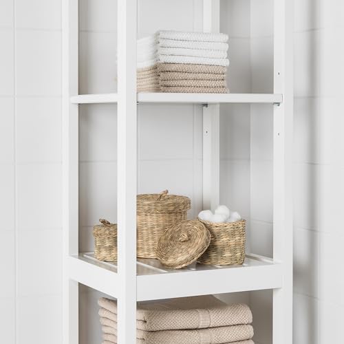 Étagère HEMNES 42 x 172 cm blanc | Bibliothèque colonne en bois