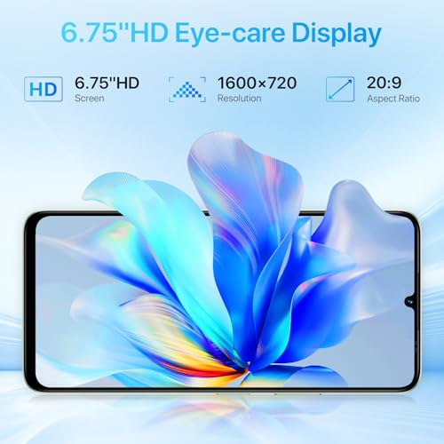 UMIDIGI G9A Cell Phone, Android 14 Go Unlocked Phone, 8GB+64GB/TF 1TB Expend Octa-Core, 4G Dual SIM Card, 3.5mm Headphone Jack Phones 6.75"HD+Display AI Face Unlock Android Phone, 5000mAh, GPS(Green) - Image 6