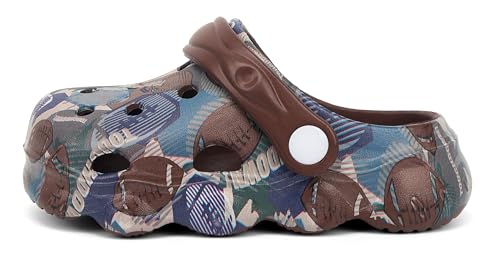 Image of INMINPIN Kids Cute Clogs Cartoon Garden Shoes Boys Girls Slides Slippers Indoor Outdoor Children Water Shower Beach Pool Sandals